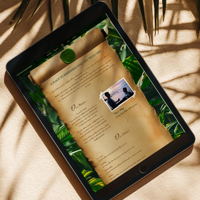 About us presentation slide for the Brisa Bahía retreat experience